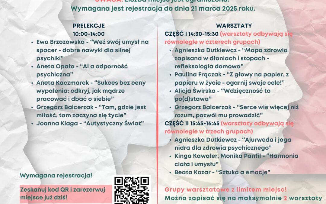Zaproszenie na konferencję „Mentalnie w dobrym miejscu”